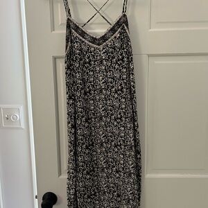 Black and White Patterned Dress